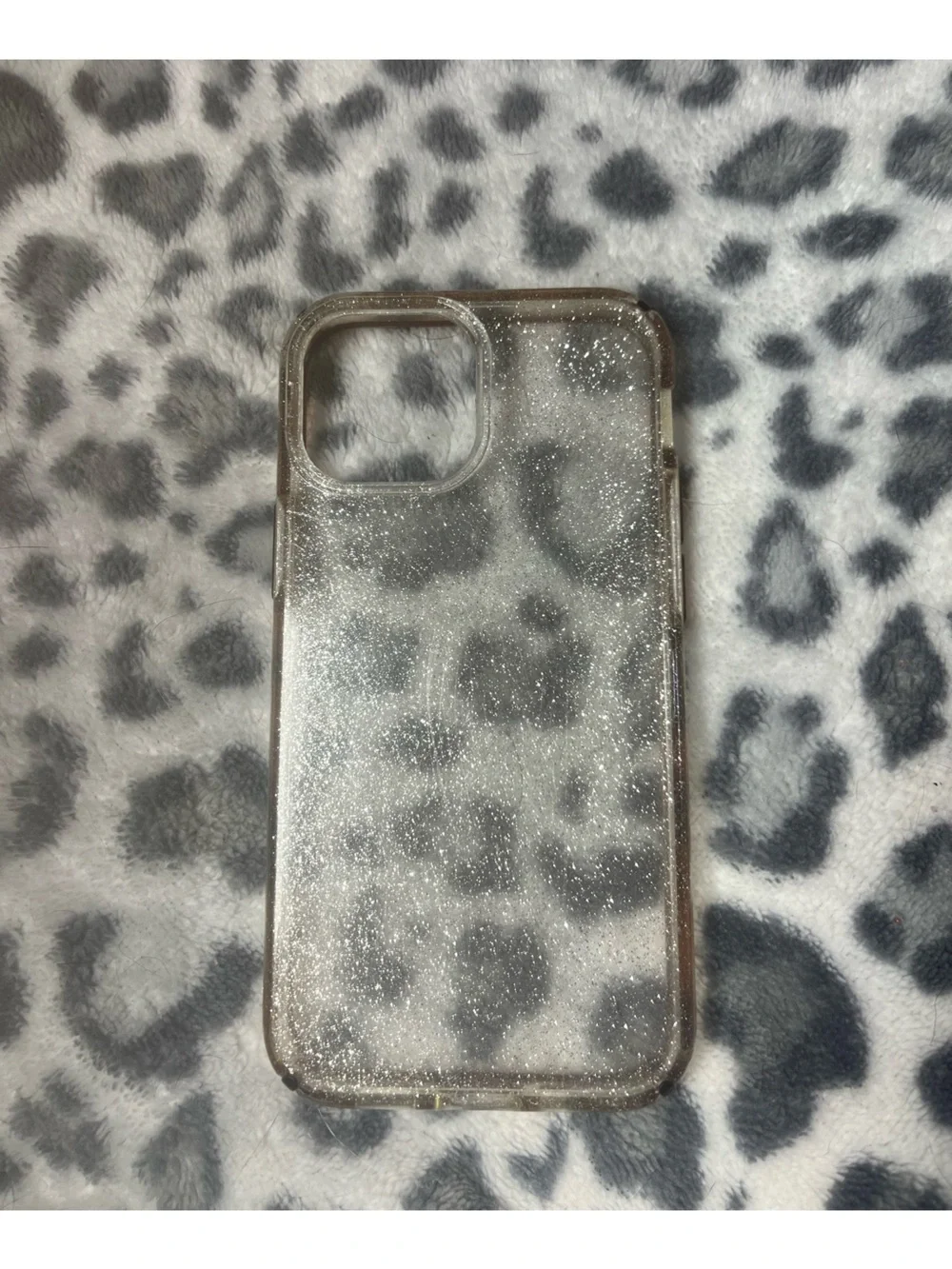 Kate Spade New York Glitter Clear iPhone 13 Mini Case - White & Gold